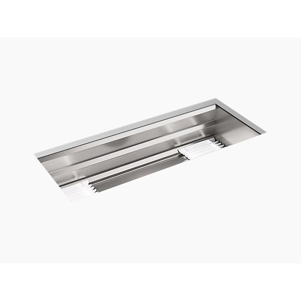 Prolific 44x18-1/4x11-1/16 Undermnt Sgl-Bwl Kitchen Sink W/ Acssrs